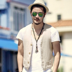 Men Linen Vest summer