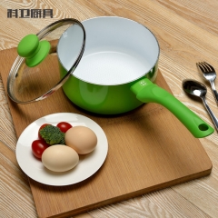 Green 18cm milk pan nonstick