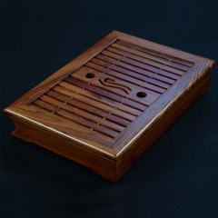 Tea tray, African wenge teaboard, chicken