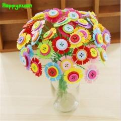 Happyxuan DIY Button Flower Craft Kits