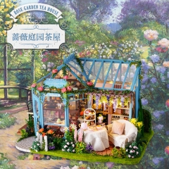 Zhiqu House DIY House Rose Garden Tea House Handma