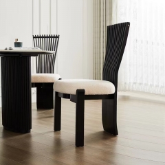 Second-hand style solid wood dining chairs, home m