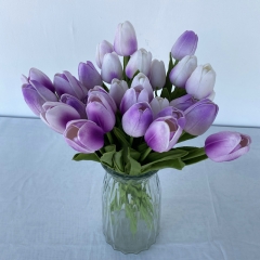 Soft glue single tulip artificial flowers, fake fl