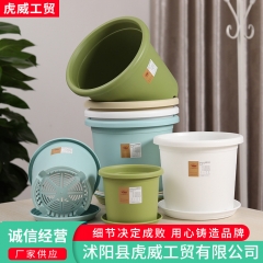 Popular flower pots pp resin flower pots Potted pl