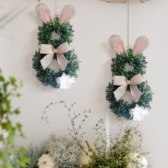 2024 New Easter No.8 Rabbit Ear Flower wreath Fron