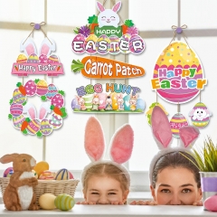 New Easter Decorative Door Hanger Happy Easter Pen