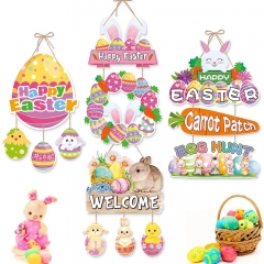 New Easter Decorative Door Hanger Happy Easter Pen