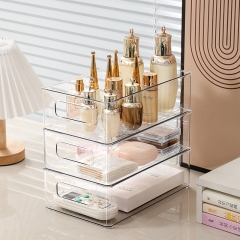 Acrylic desktop storage box, dormitory cosmetics, 