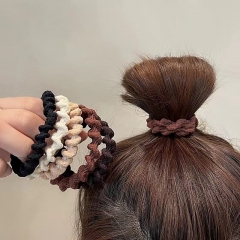 Versatile, high ponytail, wavy headband, temperame