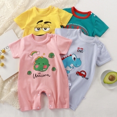 baby summer clothes onesie crawl clothes cotton su