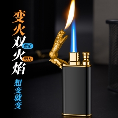 Tiger Double Fire Direct Fire Metal Lighter