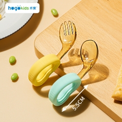 Heguo Children's Heart-shaped Fork and Spoon Set W