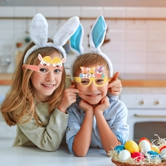 Easter glasses for adults and children for holiday