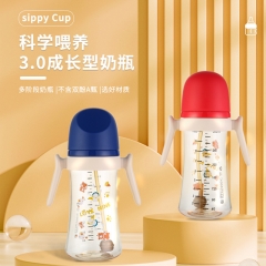 Newborn baby bottle standard caliber anti-drop and