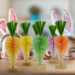 2024 New Easter Pine Needle Carrot Desktop Decorat