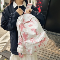 Tie-dye niche Japanese ins style schoolbag women's