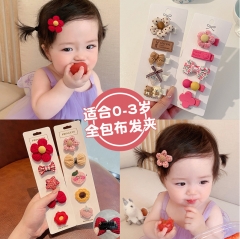 Baby Hair Clip Full Cloth Bag Baby Hair Clip No Ha