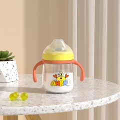 Tritan children's one-year-old water cups, duckbil