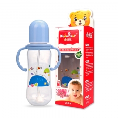 Warm bear creative baby label plastic PP bottle 24