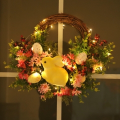 New Easter decorative door hanging rabbit wreath E