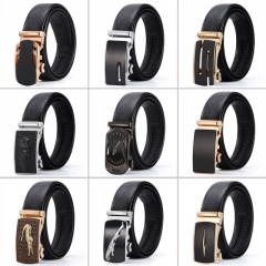 Alloy belt for men's leather automatic buckle, pur