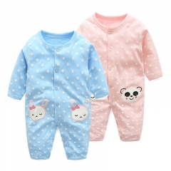 New baby jumpsuit cartoon jumpsuit with cotton add