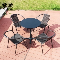 Courtyard outdoor balcony furniture, terrace table