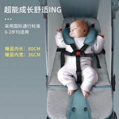 Baby stroller can sit and lie down, lightweight an