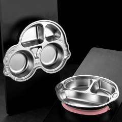 Children's Dining Plate 304 Stainless Steel Plate 