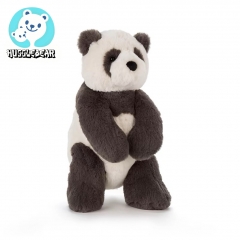HuggleBear Harry Panda Plush Soothing Toy Black an