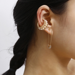 Golden French earrings golden free size