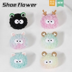 Crocs Accessories Lamb Wool shoes Flower decoratio