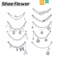 Crocs accessories imitation pearl shoe chain small