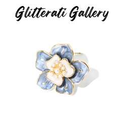 Camellia Pearl Brooch