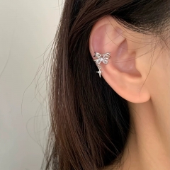 Ear bone clip, light luxury high sense, zircon but