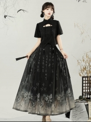 New Chinese style Hanfu 黑色 S