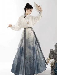 New Chinese style Hanfu 藏蓝色 S