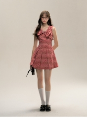 Vest skirt sleeveless summer and autumn dress deco