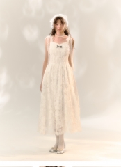 Long and short French-style suspender vest dresses