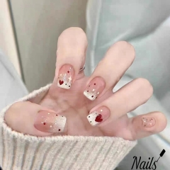 Wear on nail, detachable star nail art patches, he