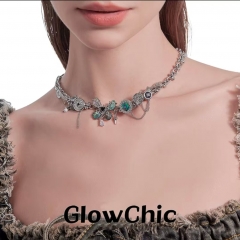 Conch Shell Butterfly Necklace Light Luxury Niche 