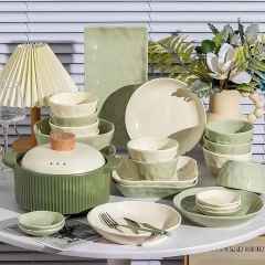 Ceramic tableware set, for 4 people