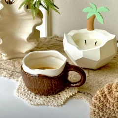 Coconut Design Creative Ceramic Cup