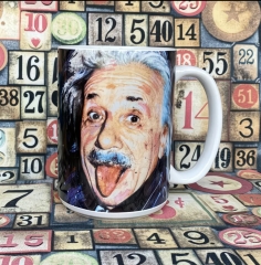 Einstein Oil Painting Cup