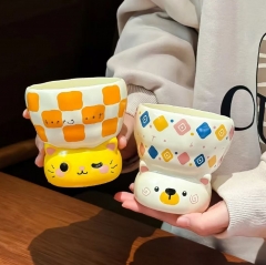 生日礼物可爱动物杯子家用喝水办公室随手杯马克杯陶瓷水杯伴手礼