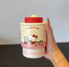 女生高颜值可爱保温杯带手提便携吸管直饮两用杯420ml