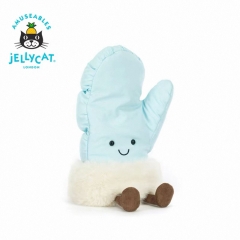 Jellycat趣味连指手套毛绒玩具娃娃安抚公仔玩偶2025圣诞新品
