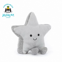 Jellycat趣味银色星星毛绒玩具娃娃安抚玩偶礼物2025圣诞新品