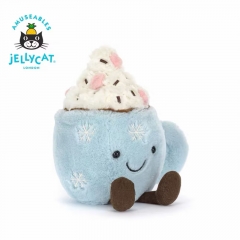 Jellycat趣味棉花糖热巧克力毛绒玩具娃娃礼物2025圣诞新品