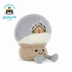 Jellycat趣味雪景球毛绒玩具娃娃公仔礼物2025圣诞新品